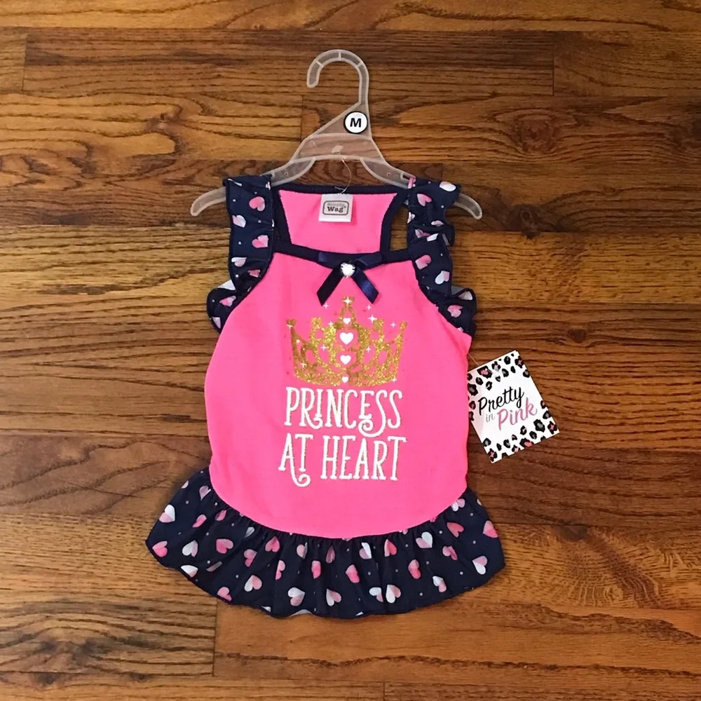 Puppy / Dog / Pet Apparel Princess at Heart Dress NWT 
Crown & Hearts
Medium
Bun - Picture 8 of 14